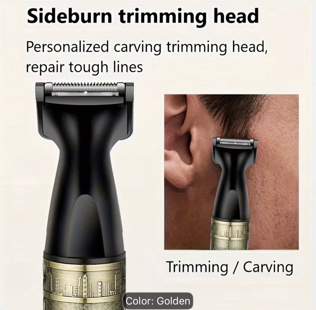3-in-1 USB Rechargeable Trimmer Kit - Heavy-Duty Aluminum Alloy Multi-Grooming Device with Nose, Ear/Sideburn & Eyebrow Trimmers, Portable Grooming for &, Travel-Friendly Facial Hair Care