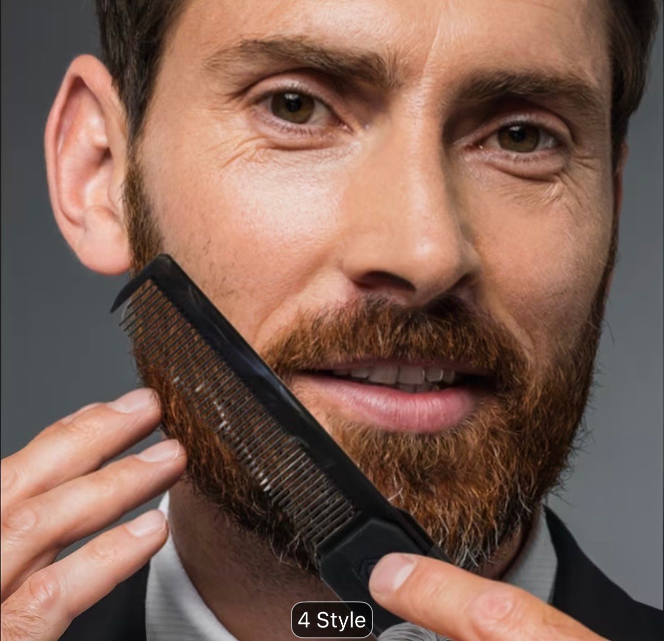 3 in 1 Folding Hair Comb for Men, Pocket Comb with Fine & Wide Tooth, Styling Comb for Travel and Everyday Grooming Combing Hair, Beard or Mustache