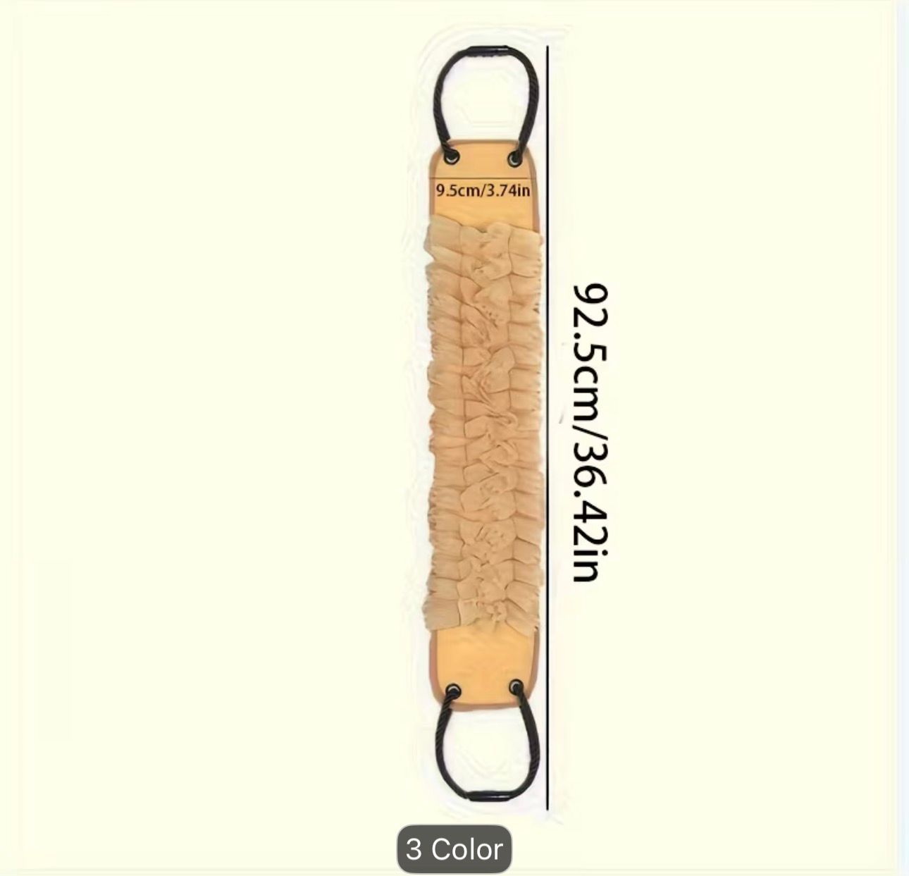 1pc 36.4-inch Long Back Scrubber Towel, Dual-Use for Home and Personal, Labé Strip Bath and Back Scrubbing Tool