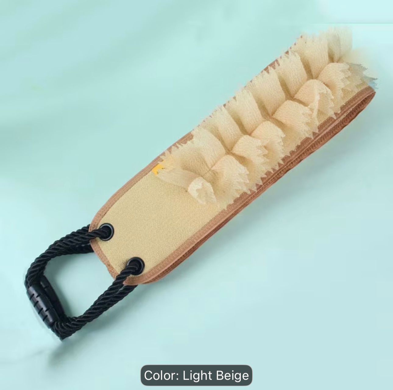 1pc 36.4-inch Long Back Scrubber Towel, Dual-Use for Home and Personal, Labé Strip Bath and Back Scrubbing Tool