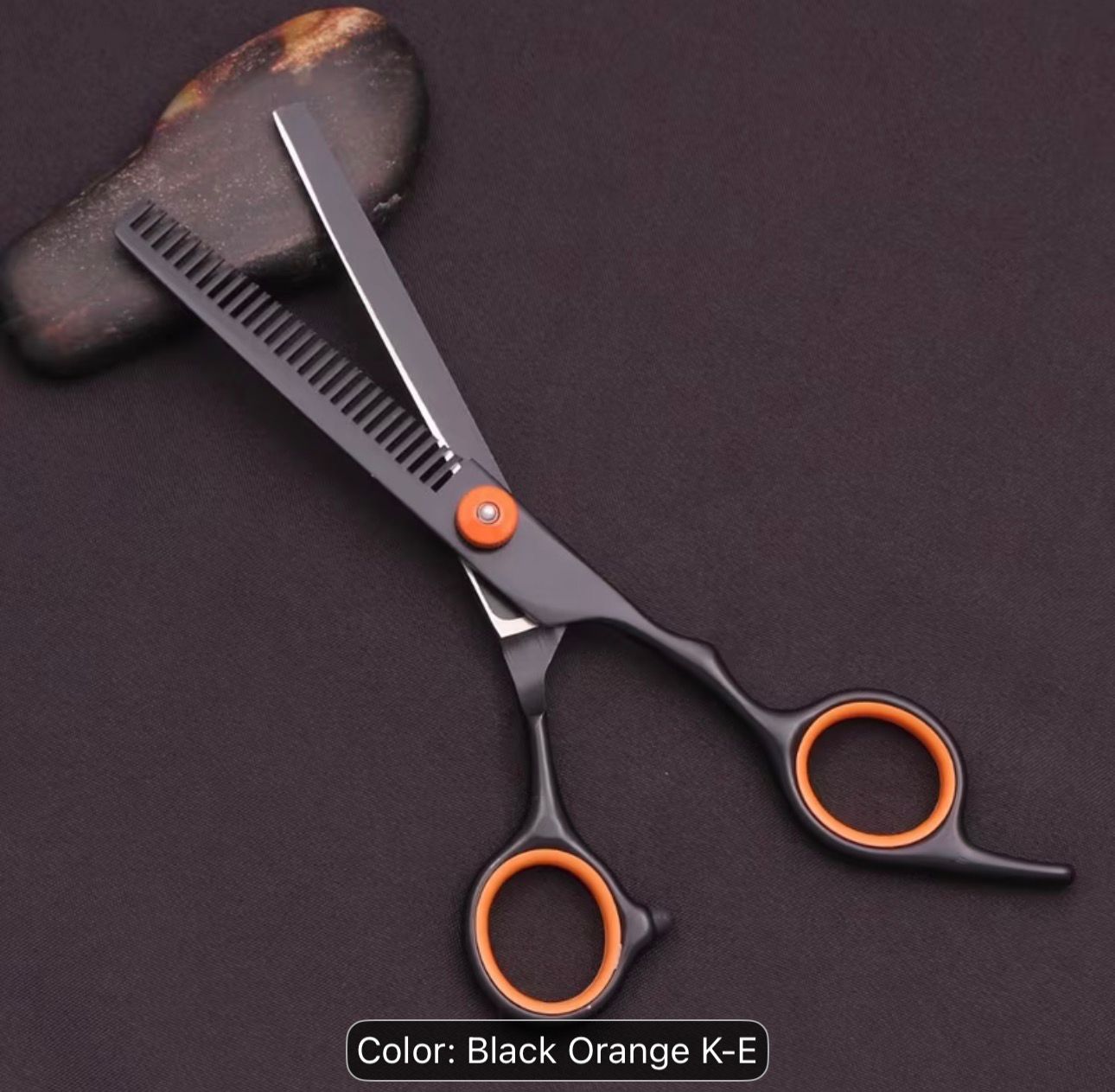 Professional 6" Japanese Steel Hair Scissors Set - 3pcs Texturizing Kit with Thinning Shears, Razor Comb & Detangling Apple Comb for Salon/ Home Use