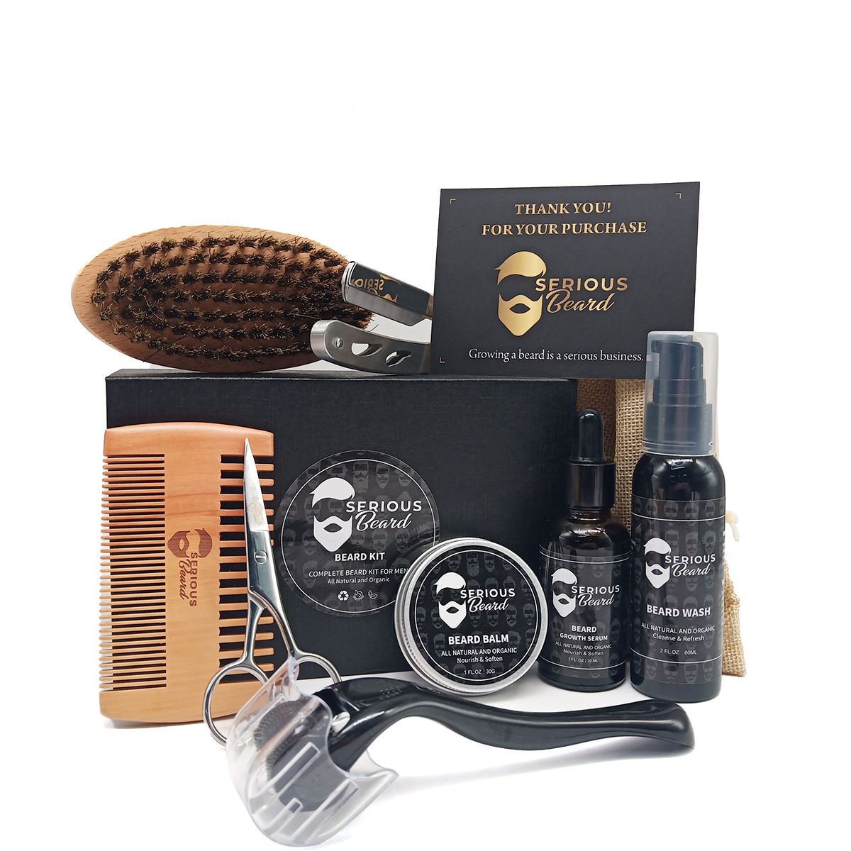 9 PIECE BEARD GROOMING KIT FOR MEN