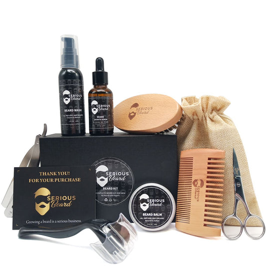 9 PIECE BEARD GROOMING KIT FOR MEN